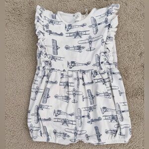 Kate Quinn Airplane Ruffle Romper